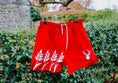 Load image into Gallery viewer, Grain Rugby Shorts- Red and White
