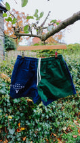 Load image into Gallery viewer, Duo Rugby Shorts- Green and Navy