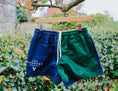Load image into Gallery viewer, Duo Rugby Shorts- Green and Navy