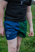Load image into Gallery viewer, Duo Rugby Shorts- Green and Navy