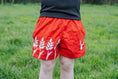 Load image into Gallery viewer, Grain Rugby Shorts- Red and White