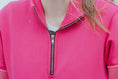 Load image into Gallery viewer, Hartpury Quarter Zip Sweatshirt- Pink