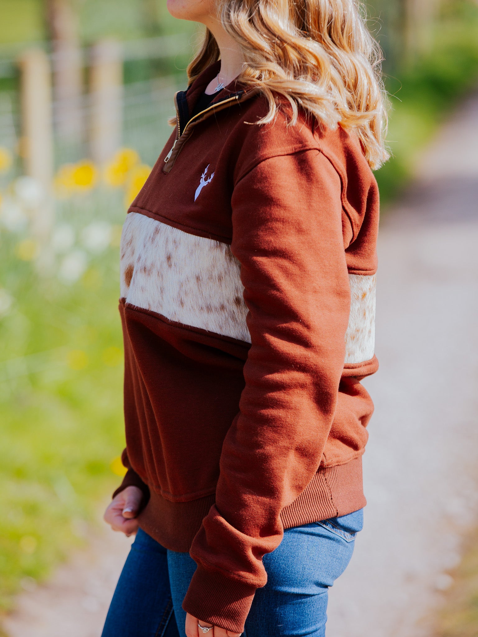 Willow Quarter Zip- Brown