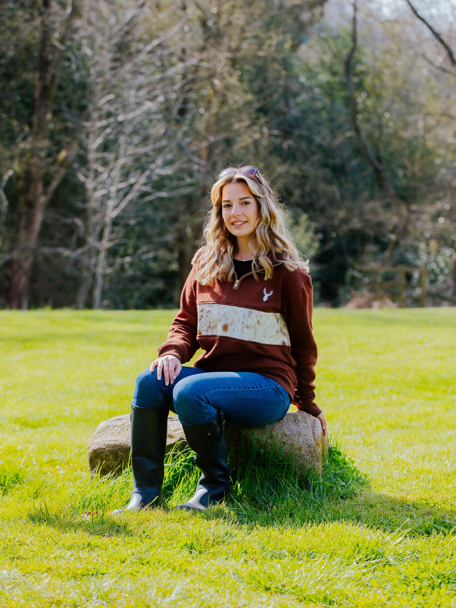 Willow Quarter Zip- Brown