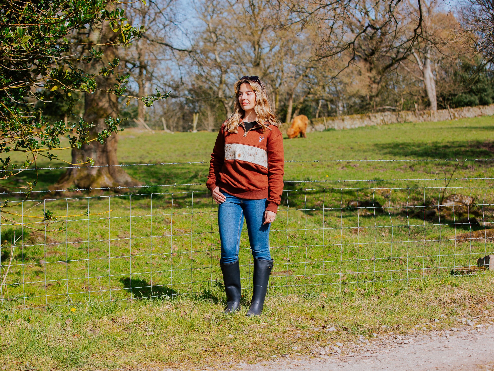 Willow Quarter Zip- Brown