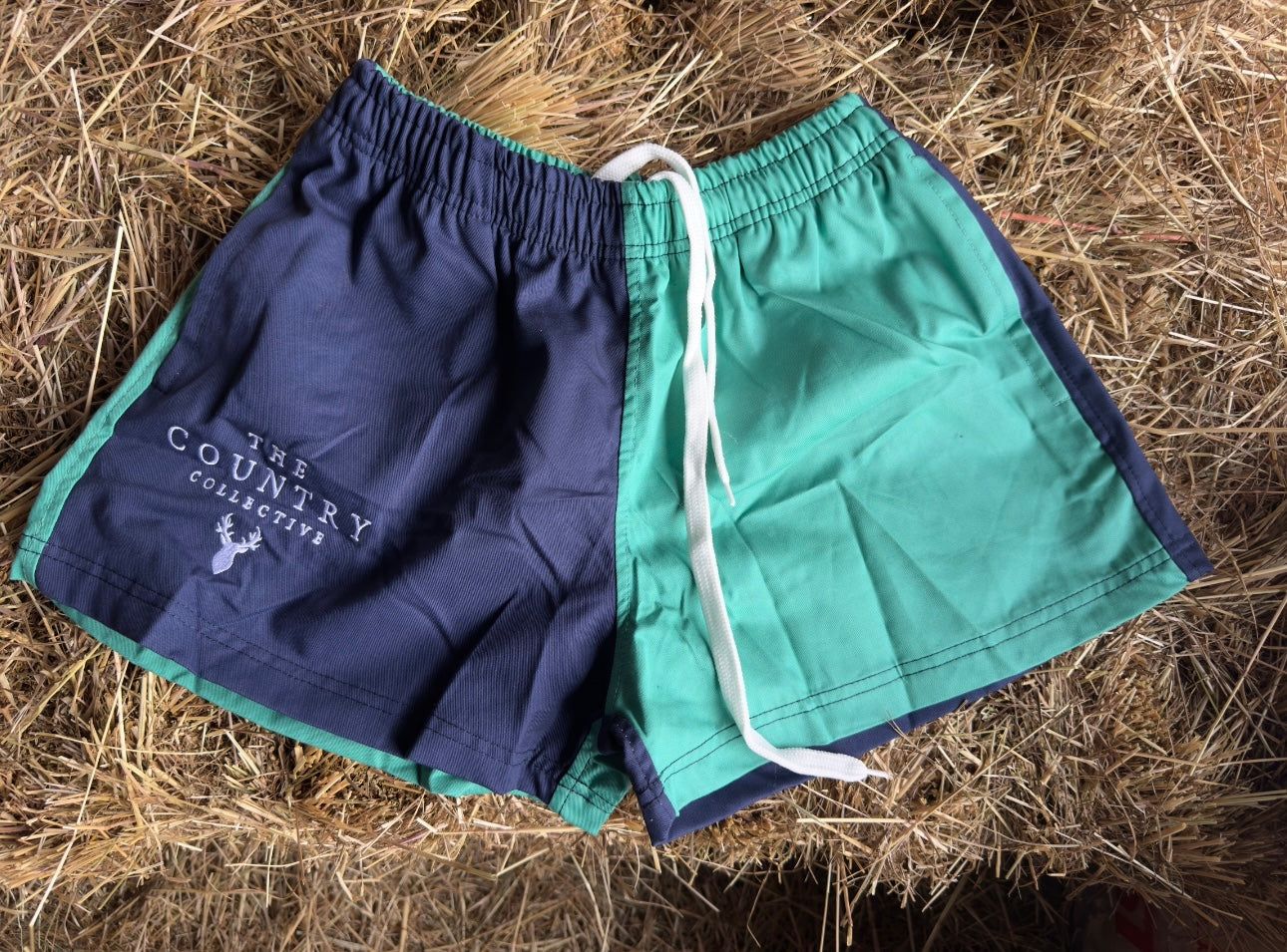 Duo Rugby Shorts- Blue and Aqua