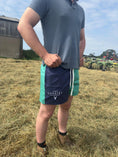 Load image into Gallery viewer, Duo Rugby Shorts- Blue and Aqua
