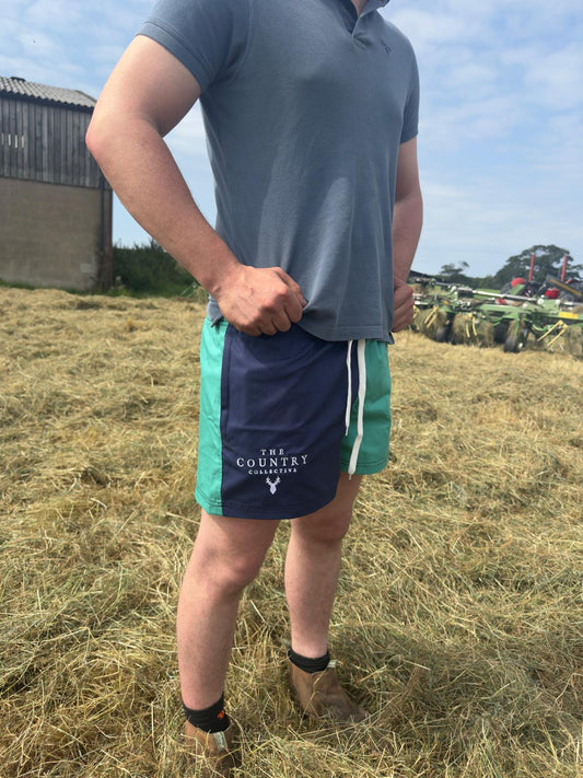 Duo Rugby Shorts- Blue and Aqua